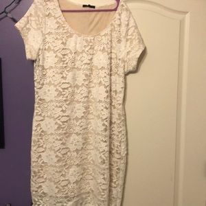 Cream Lace Dress